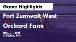 Fort Zumwalt West  vs Orchard Farm  Game Highlights - Nov. 27, 2023