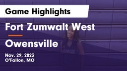 Fort Zumwalt West  vs Owensville  Game Highlights - Nov. 29, 2023