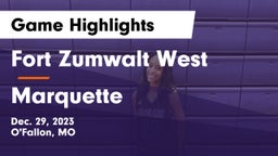 Fort Zumwalt West  vs Marquette  Game Highlights - Dec. 29, 2023