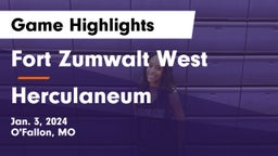 Fort Zumwalt West  vs Herculaneum  Game Highlights - Jan. 3, 2024