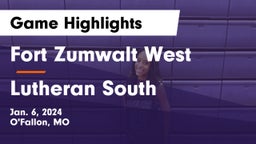 Fort Zumwalt West  vs Lutheran South   Game Highlights - Jan. 6, 2024