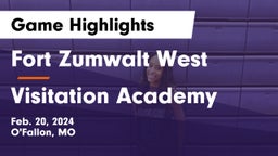 Fort Zumwalt West  vs Visitation Academy Game Highlights - Feb. 20, 2024