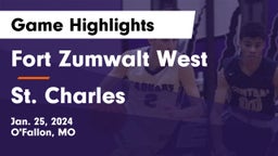 Fort Zumwalt West  vs St. Charles  Game Highlights - Jan. 25, 2024