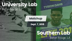 Matchup: University Lab High vs. Southern Lab  2018