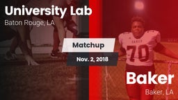 Matchup: University Lab High vs. Baker  2018