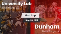Matchup: University Lab High vs. Dunham  2019