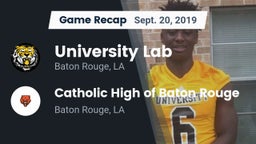 Recap: University Lab  vs. Catholic High of Baton Rouge 2019