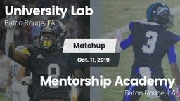 Matchup: University Lab High vs. Mentorship Academy  2019