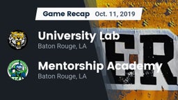 Recap: University Lab  vs. Mentorship Academy  2019