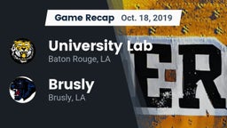 Recap: University Lab  vs. Brusly  2019