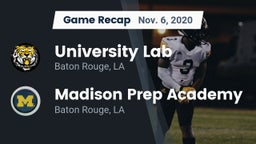 Recap: University Lab  vs. Madison Prep Academy 2020