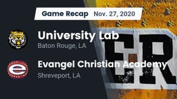 Recap: University Lab  vs. Evangel Christian Academy  2020