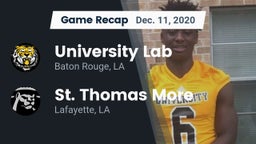 Recap: University Lab  vs. St. Thomas More  2020