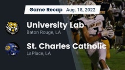 Recap: University Lab  vs. St. Charles Catholic  2022