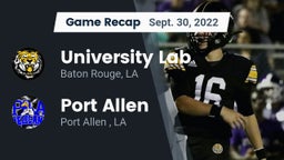 Recap: University Lab  vs. Port Allen  2022