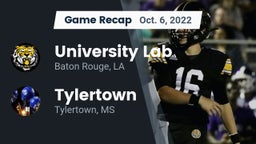 Recap: University Lab  vs. Tylertown  2022