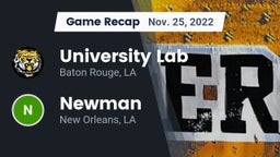 Recap: University Lab  vs. Newman  2022