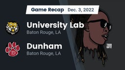 Recap: University Lab  vs. Dunham  2022