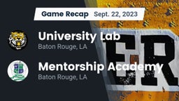 Recap: University Lab  vs. Mentorship Academy  2023