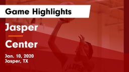 Jasper  vs Center  Game Highlights - Jan. 10, 2020