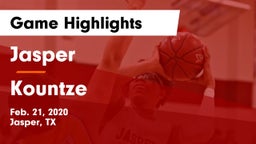 Jasper  vs Kountze  Game Highlights - Feb. 21, 2020