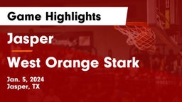 Jasper  vs West Orange Stark  Game Highlights - Jan. 5, 2024