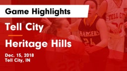 Tell City  vs Heritage Hills  Game Highlights - Dec. 15, 2018