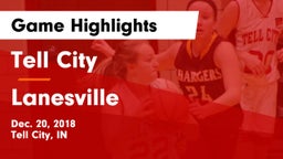 Tell City  vs Lanesville Game Highlights - Dec. 20, 2018