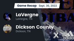 Recap: LaVergne  vs. Dickson County  2022