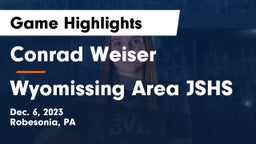 Conrad Weiser  vs Wyomissing Area JSHS Game Highlights - Dec. 6, 2023