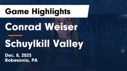 Conrad Weiser  vs Schuylkill Valley  Game Highlights - Dec. 8, 2023