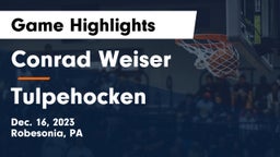 Conrad Weiser  vs Tulpehocken  Game Highlights - Dec. 16, 2023