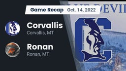 Recap: Corvallis  vs. Ronan  2022