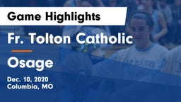 Fr. Tolton Catholic  vs Osage  Game Highlights - Dec. 10, 2020