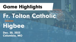 Fr. Tolton Catholic  vs Higbee  Game Highlights - Dec. 30, 2023