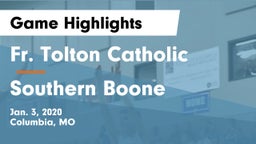 Fr. Tolton Catholic  vs Southern Boone  Game Highlights - Jan. 3, 2020