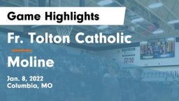 Fr. Tolton Catholic  vs Moline  Game Highlights - Jan. 8, 2022
