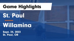 St. Paul  vs Willamina Game Highlights - Sept. 24, 2022