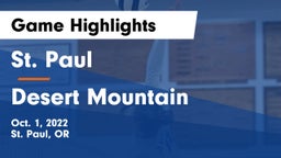 St. Paul  vs Desert Mountain  Game Highlights - Oct. 1, 2022