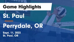 St. Paul  vs Perrydale, OR Game Highlights - Sept. 11, 2023