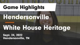Hendersonville  vs White House Heritage Game Highlights - Sept. 24, 2022