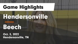 Hendersonville  vs Beech Game Highlights - Oct. 3, 2022