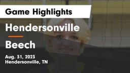 Hendersonville  vs Beech Game Highlights - Aug. 31, 2023