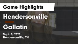 Hendersonville  vs Gallatin  Game Highlights - Sept. 5, 2023