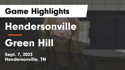 Hendersonville  vs Green Hill Game Highlights - Sept. 7, 2023