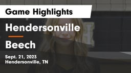 Hendersonville  vs Beech Game Highlights - Sept. 21, 2023