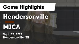 Hendersonville  vs MJCA Game Highlights - Sept. 23, 2023