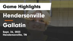 Hendersonville  vs Gallatin  Game Highlights - Sept. 26, 2023