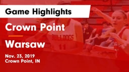 Crown Point  vs Warsaw  Game Highlights - Nov. 23, 2019