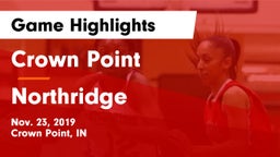 Crown Point  vs Northridge  Game Highlights - Nov. 23, 2019
